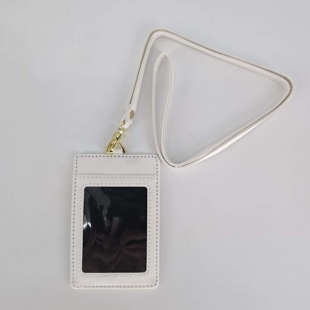 Sainte Margeurite En Provence White ID Card Holder with Lanyard Cruise Accessory
